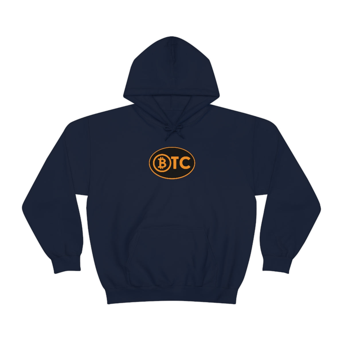 Bitcoin Oval #5 Hoodie, Blackout Version