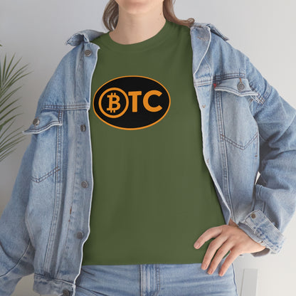 BTC Oval #5 Cotton T-Shirt, Blackout Version