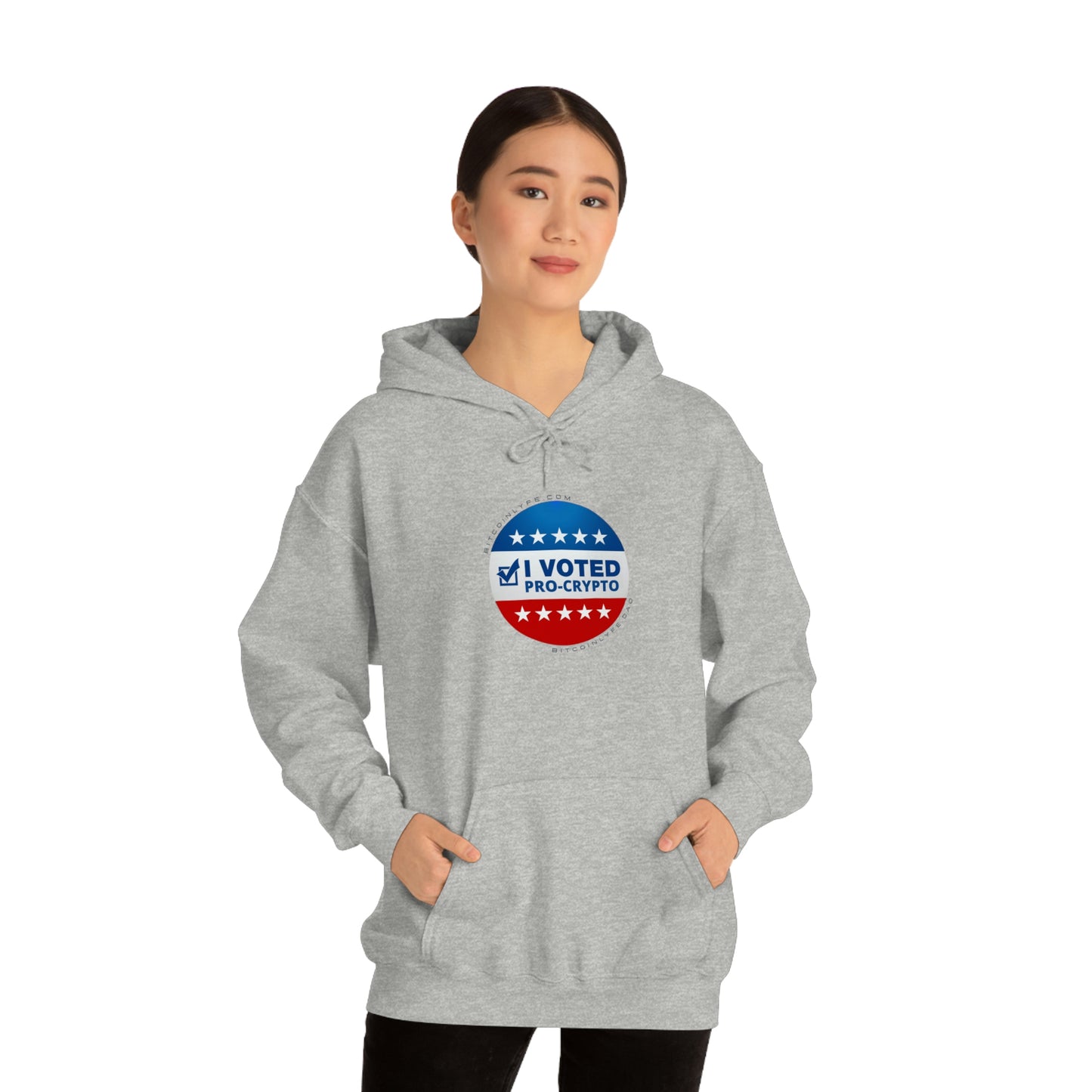 I Voted Pro-Crypto Hooded Sweatshirt