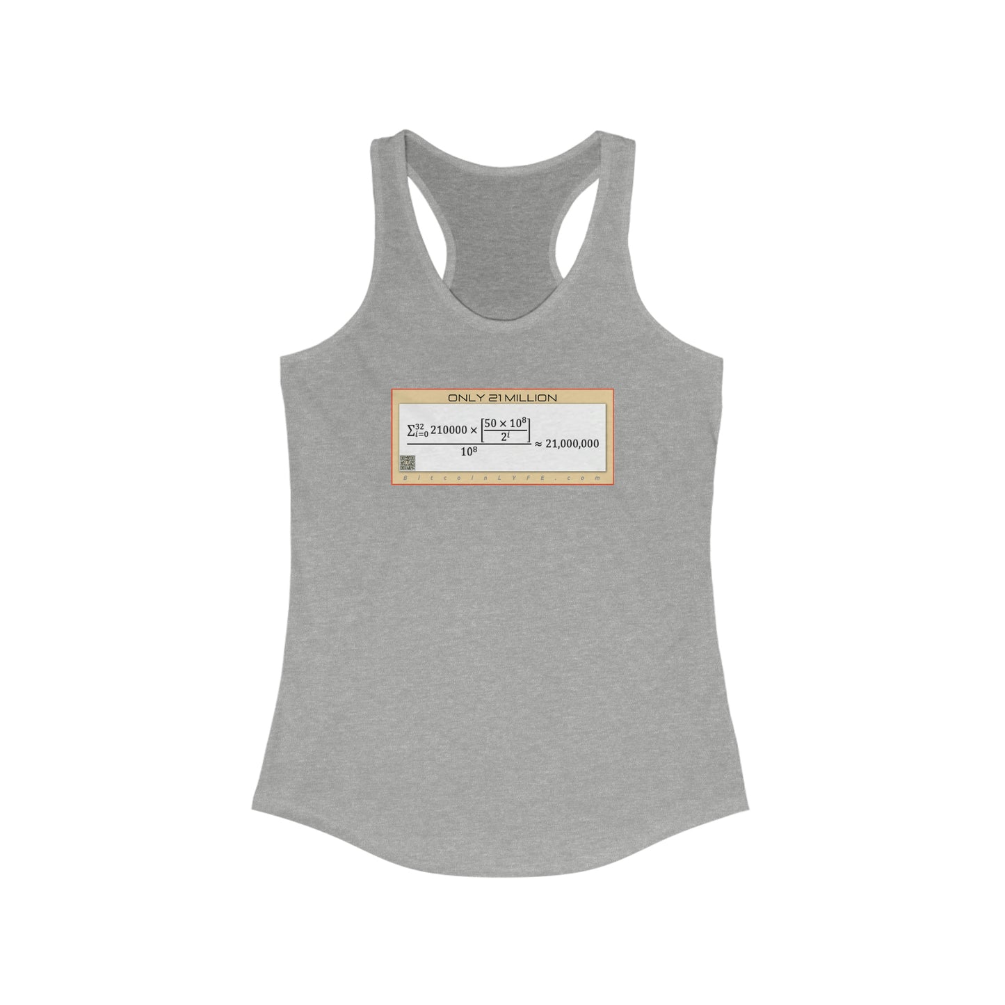 Bitcoin LYFE 21M Racerback Tank