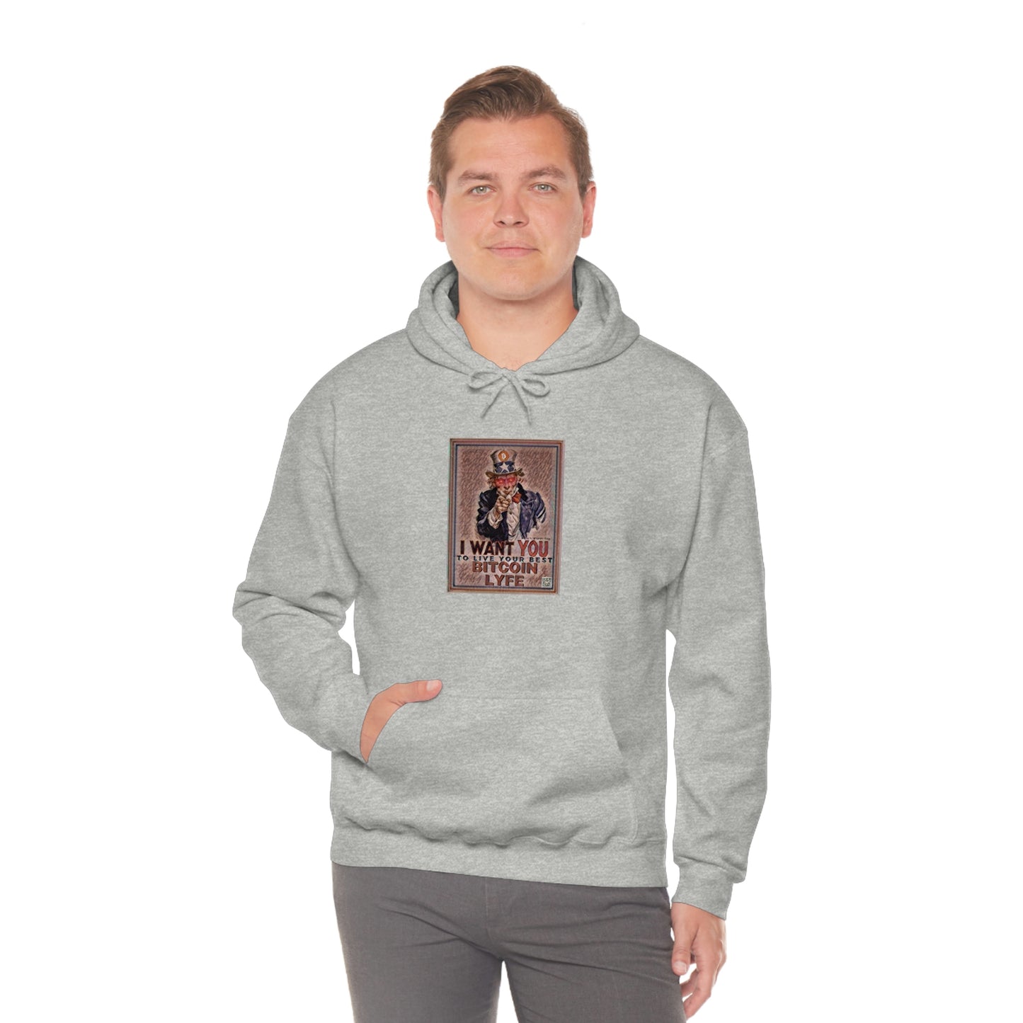 Bitcoin LYFE Uncle Sam Hoodie