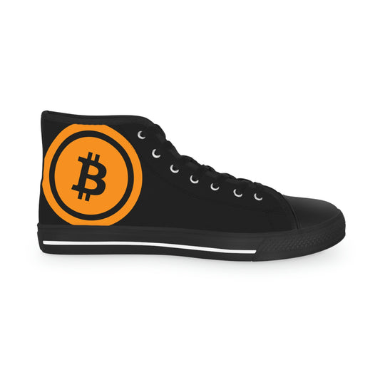 Bitcoin Men's High Top Sneakers, BTC5