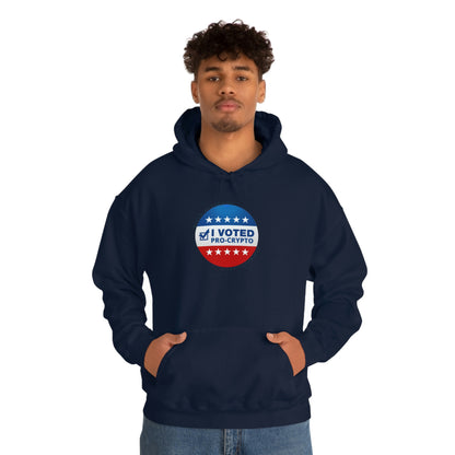 I Voted Pro-Crypto Hooded Sweatshirt