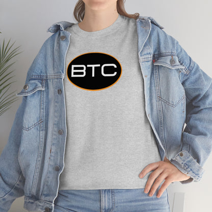 BTC Oval #1 Cotton T-Shirt, Blackout Version