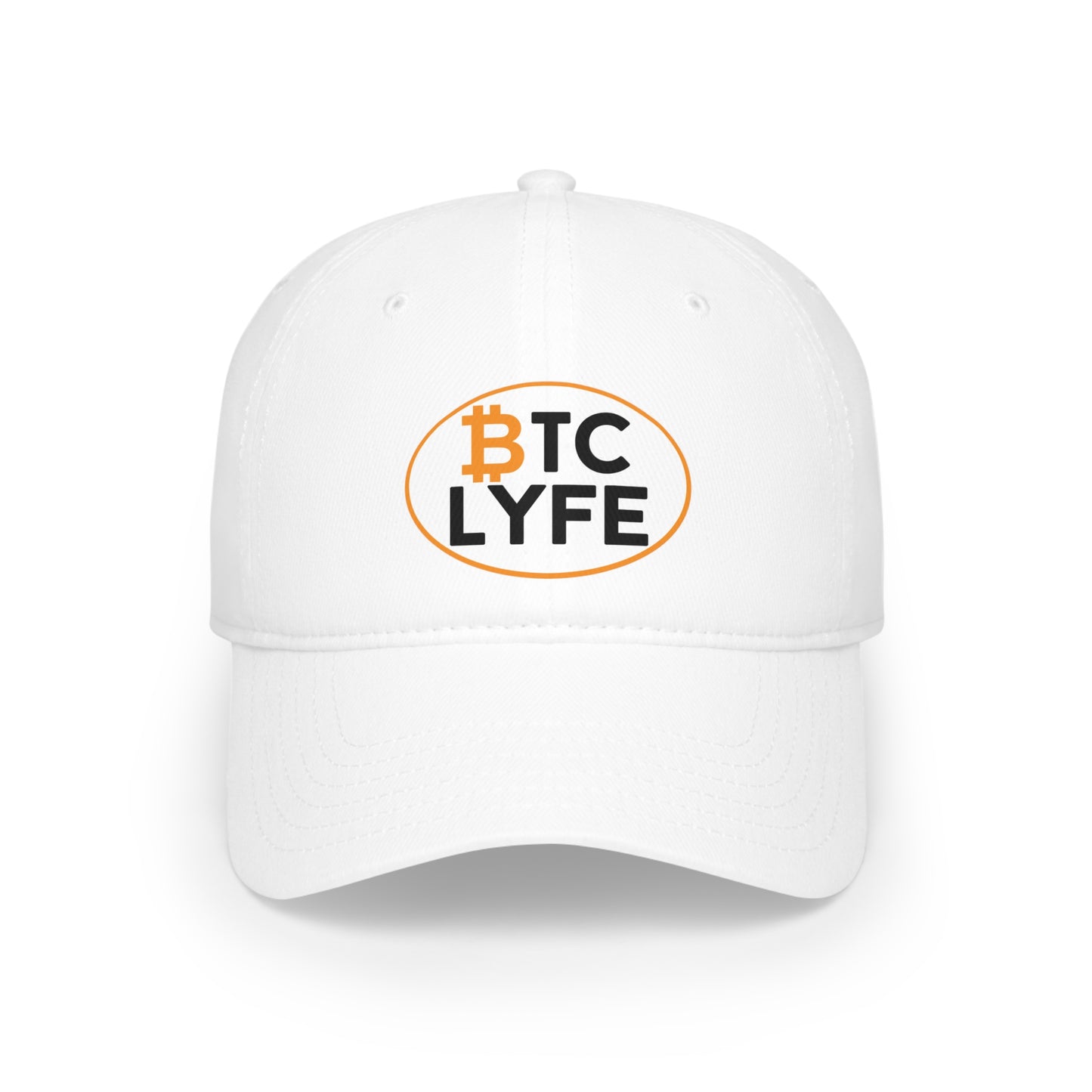 Bitcoin LYFE (Oval) Low Profile Baseball Cap