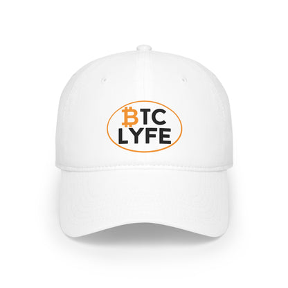 Bitcoin LYFE (Oval) Low Profile Baseball Cap