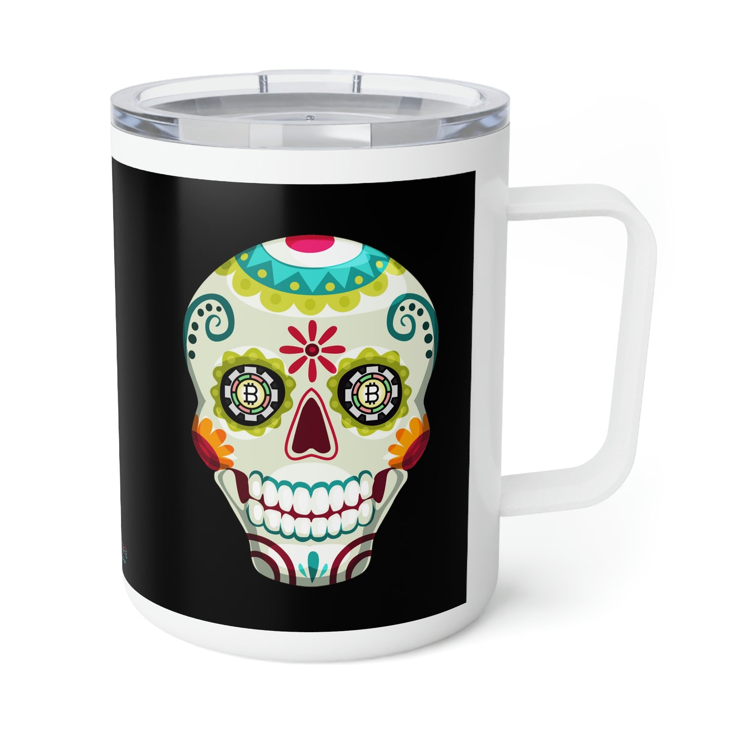 Día de los Muertos BTC 10oz Insulated Coffee Mug, Quince