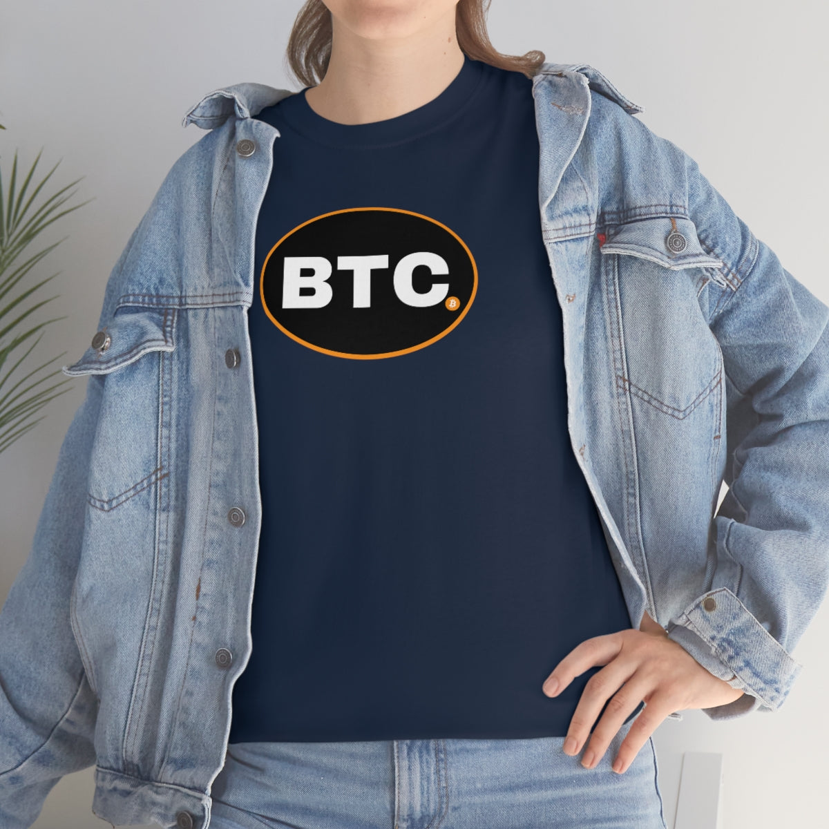 BTC Oval #3 Cotton T-Shirt, Blackout Version