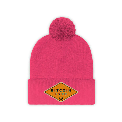 Bitcoin LYFE Pom Pom Beanie