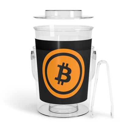 Bitcoin Ice Bucket with Tongs, BTC5