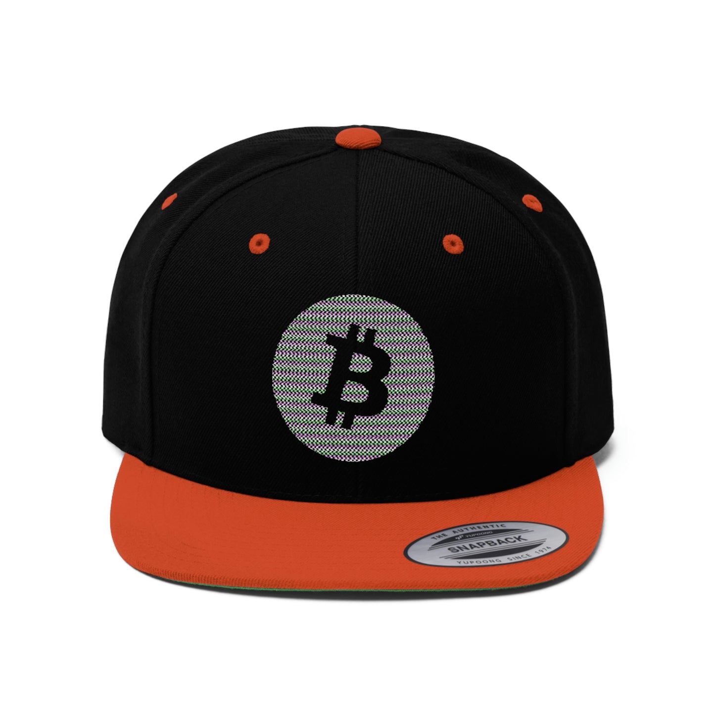 BTC6 Bitcoin Flat Bill Hat, Four Colors