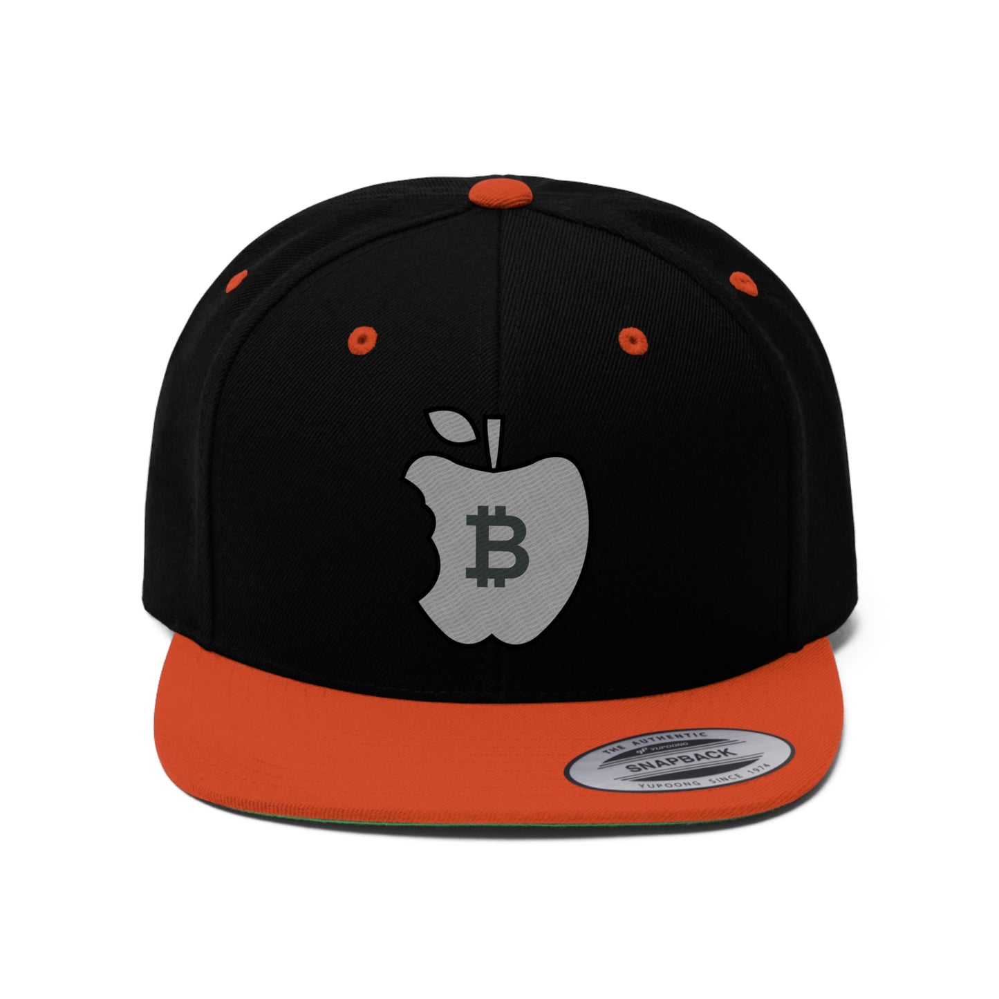 The B Apple Flat Bill Hat, Four Colors