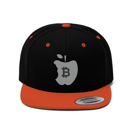 The B Apple Flat Bill Hat, Four Colors