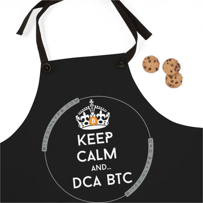 Keep Calm and DCA BTC Apron