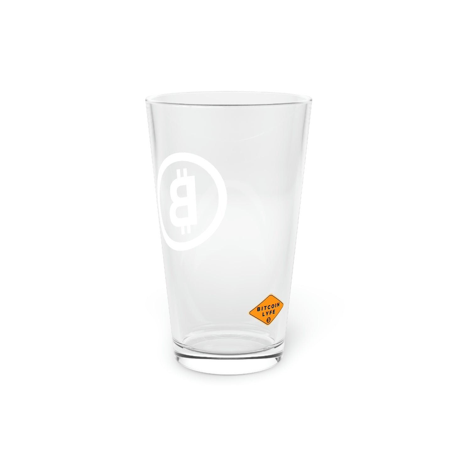 Bitcoin Pint Glass, BTC4