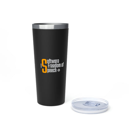 Bitcoin LYFE SW Free Speech Insulated Tumbler, 22oz