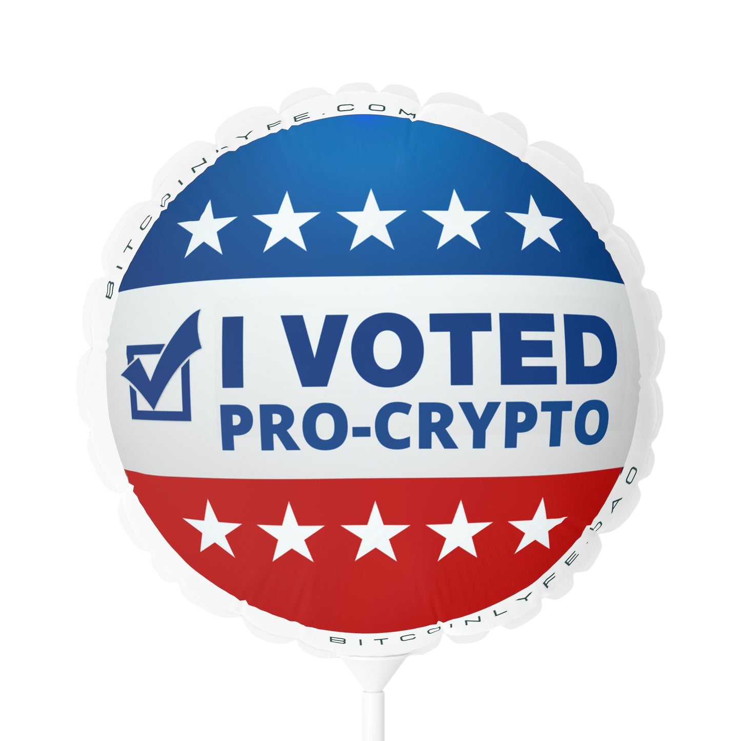 I Voted Pro-Crypto Balloon, 11"