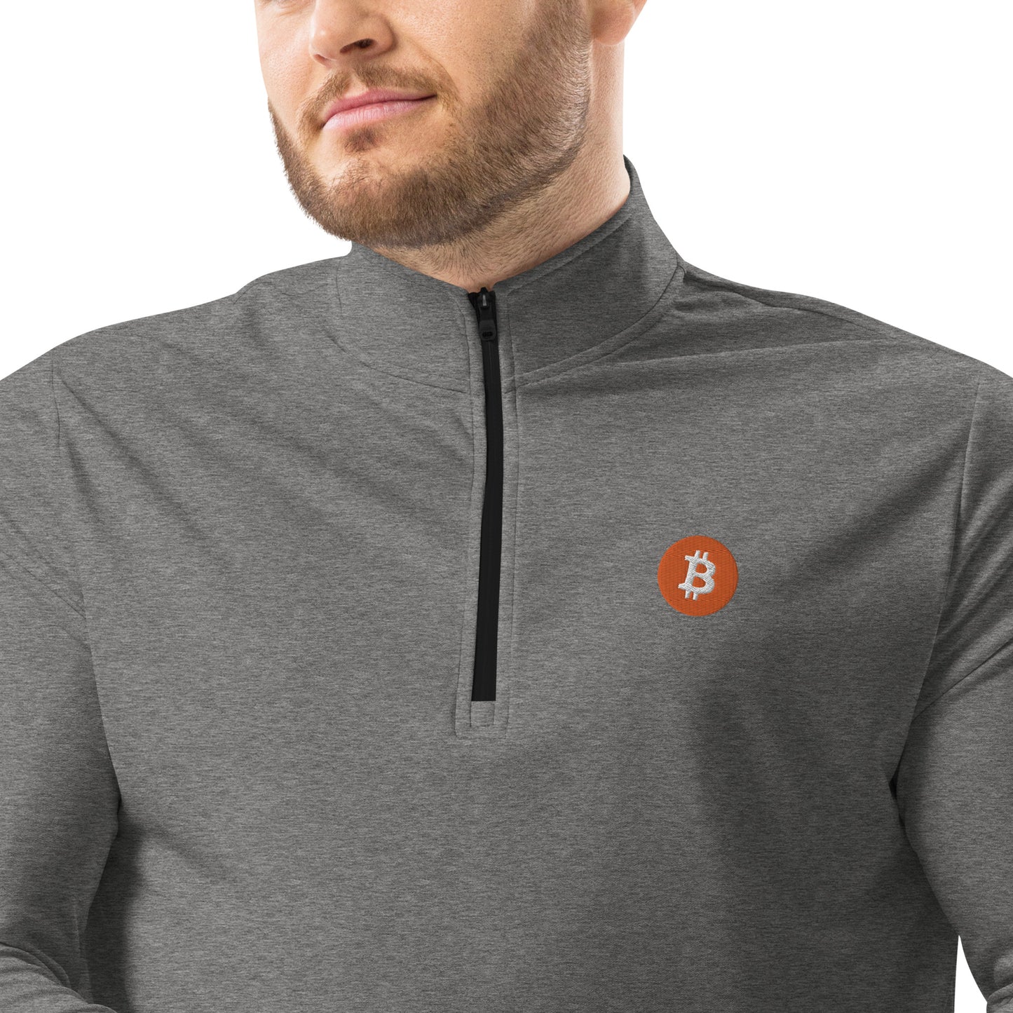 Bitcoin Adidas Quarter Zip Pullover, BTC2