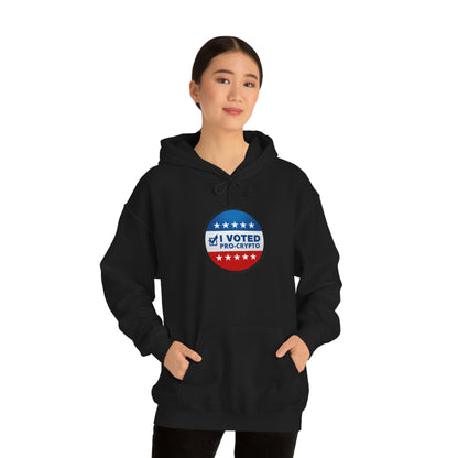 I Voted Pro-Crypto Hooded Sweatshirt