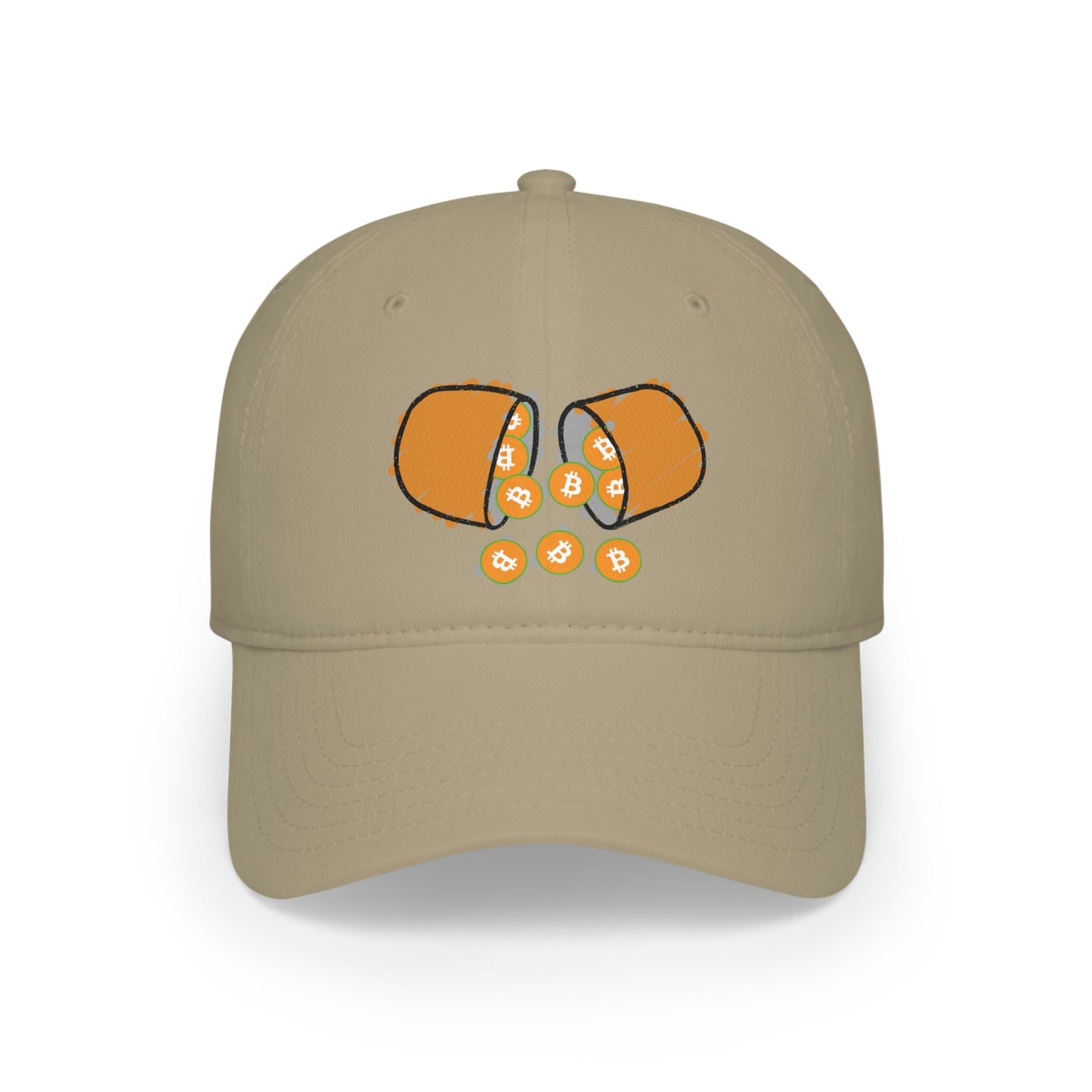 Orange Pill #1 Low Profile Baseball Cap