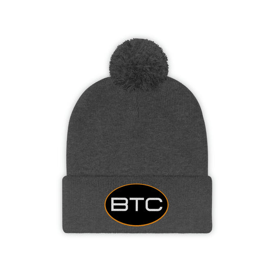 BTC Oval #1 Pom Pom Beanie