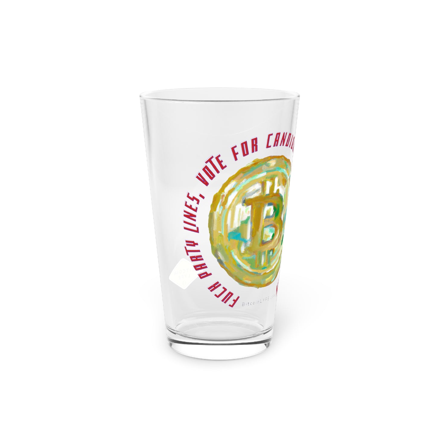 Vote - F*ck Party Lines Pint Glass