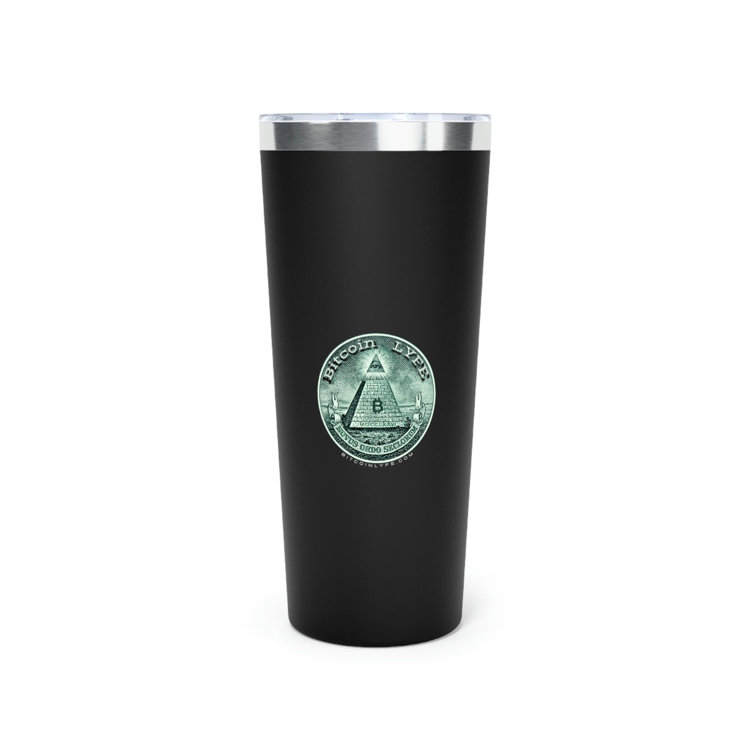 Bitcoin LYFE Pyramid Tumbler, 22oz