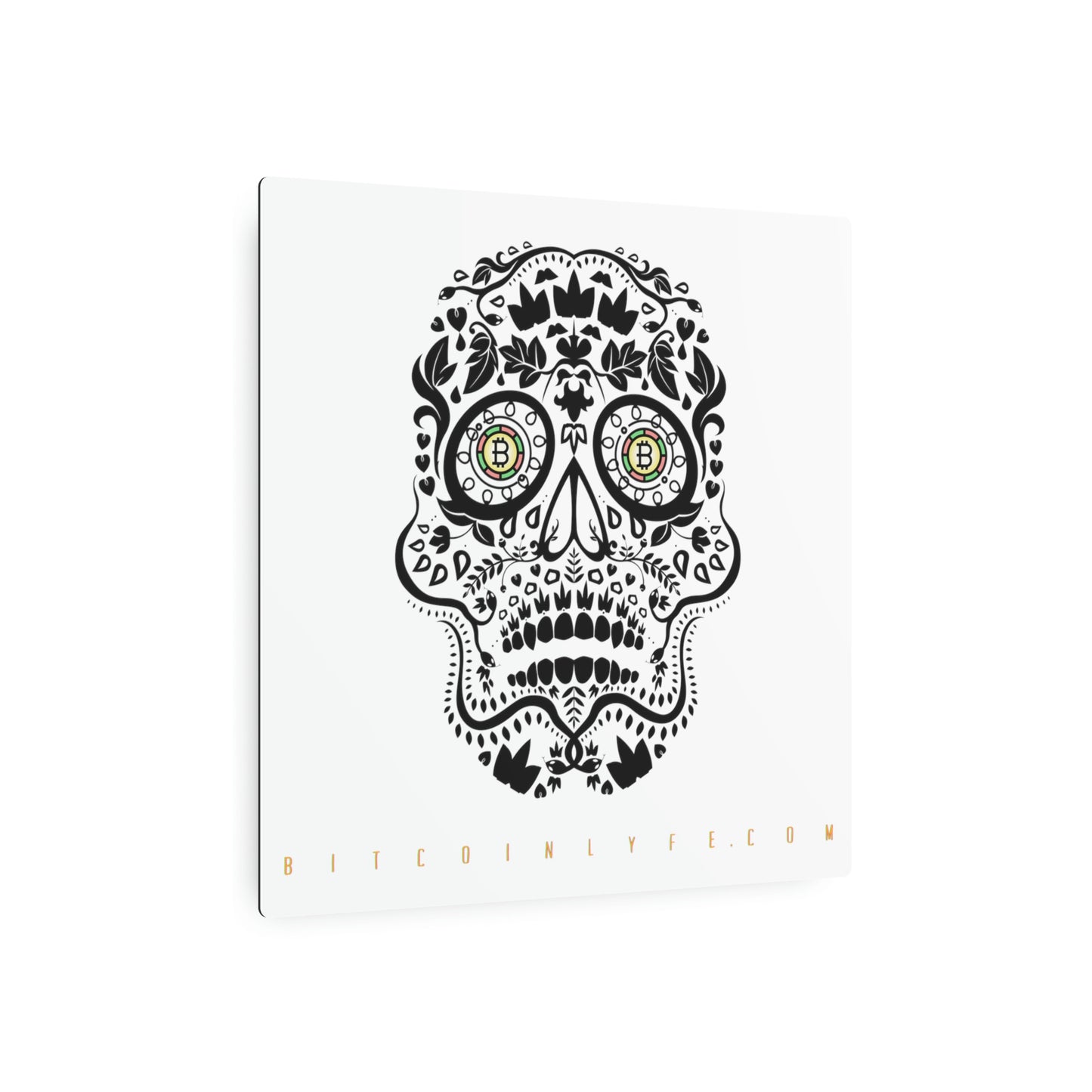 Día de los Muertos Metal Art Sign, Uno