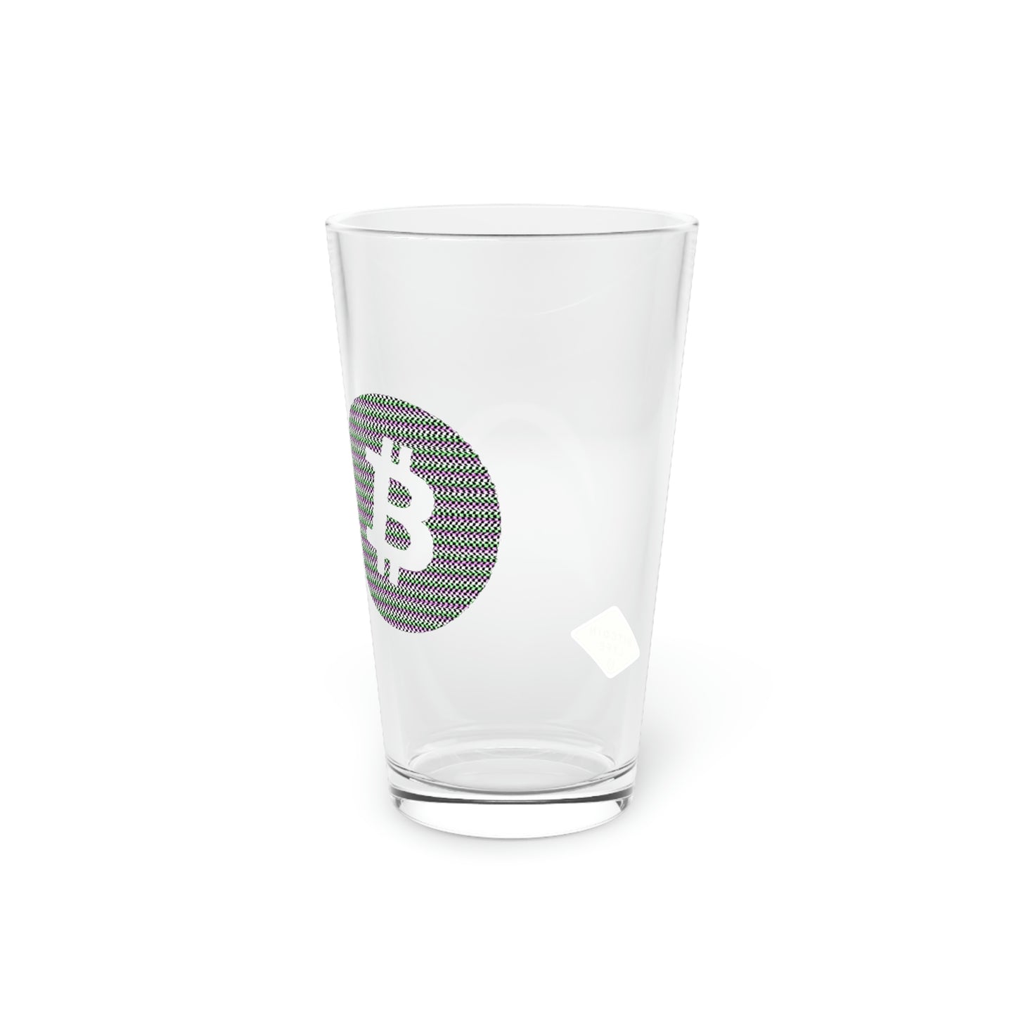 Bitcoin Pint Glass, BTC6