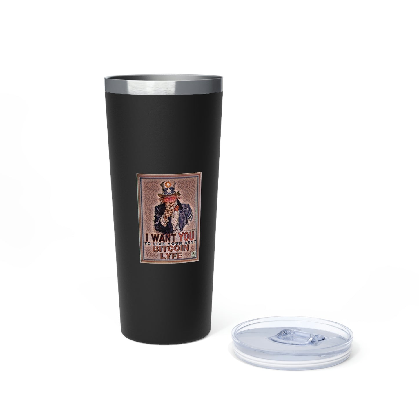 Bitcoin LYFE Uncle Sam Tumbler, 22oz