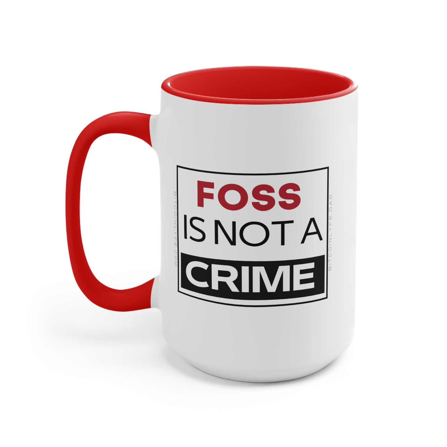 FOSS is Not a Crime Mug, 15oz