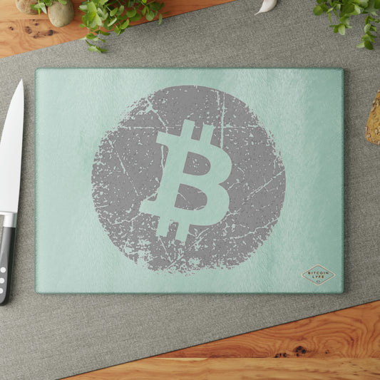 Bitcoin Glass Cutting Board, BTC7