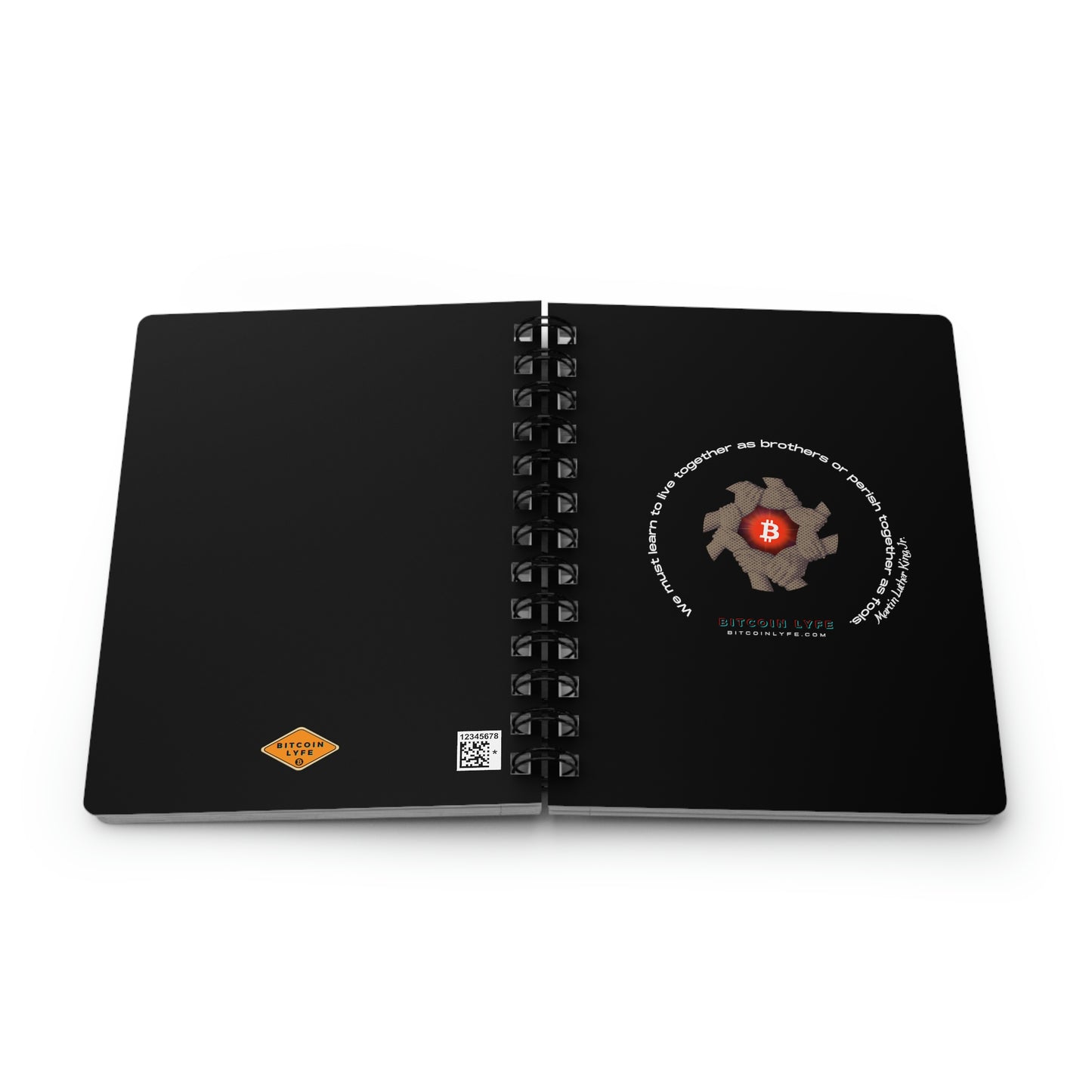 Brothers Orange Pill Spiral Bound Journal