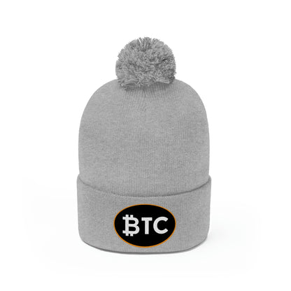 BTC Oval #4 Pom Pom Beanie