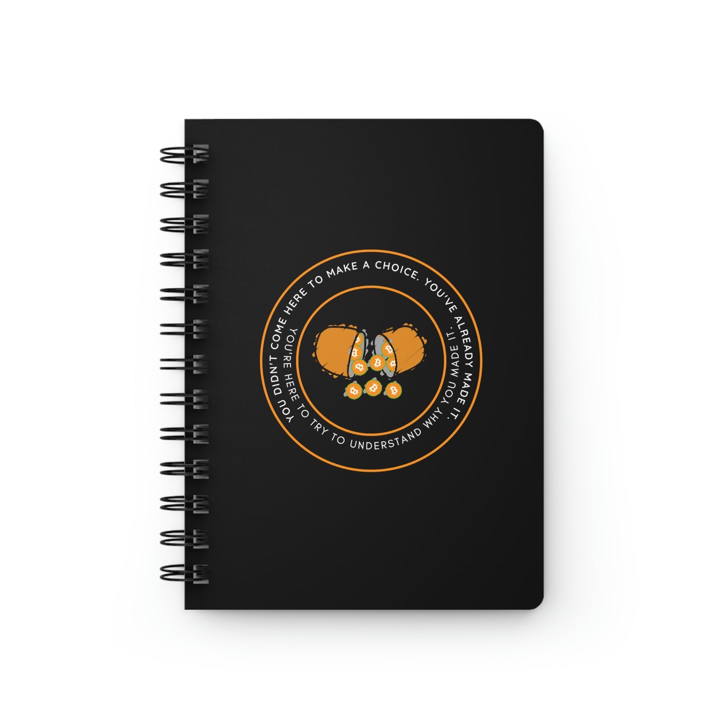 Already Here Orange Pill Spiral Bound Journal