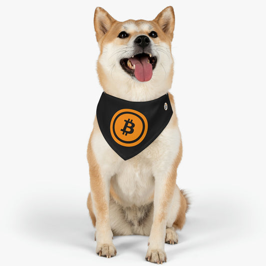 Bitcoin Pet Bandana Collar, BTC5