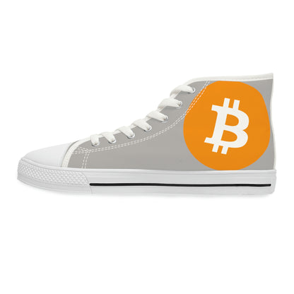 Bitcoin Women's High Top Sneakers, BTC2