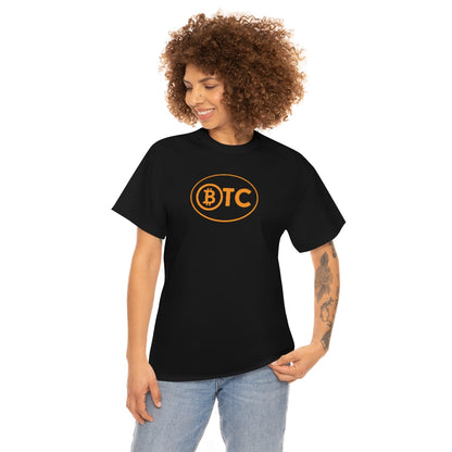 BTC Oval #5 Cotton T-Shirt, Blackout Version