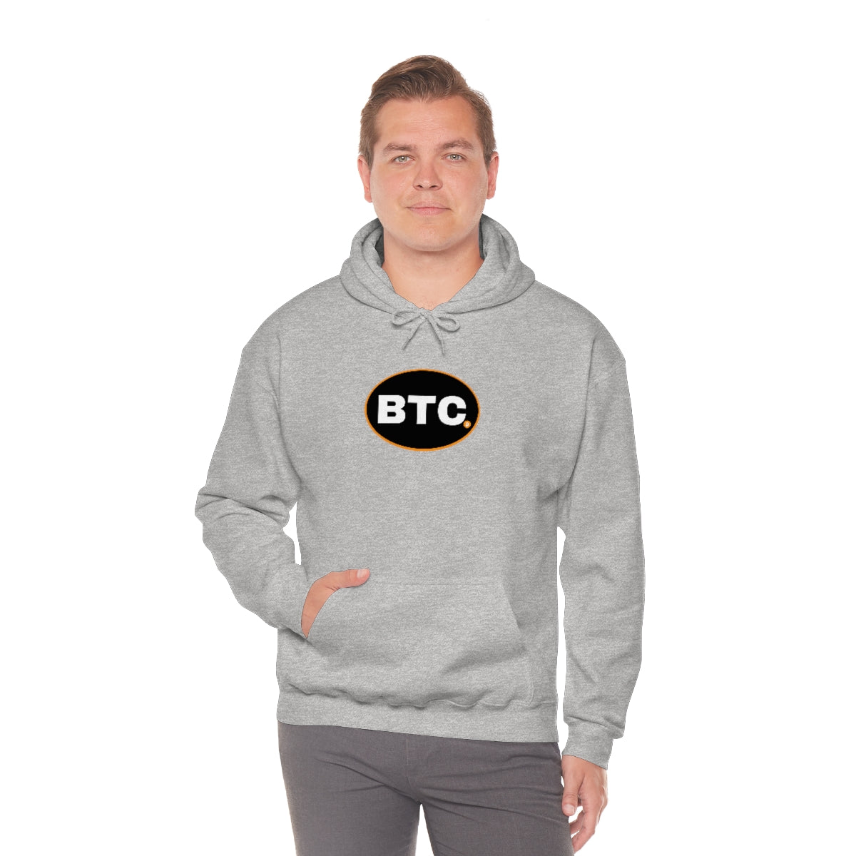 Bitcoin Oval #3 Hoodie, Blackout Version