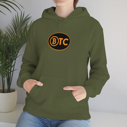 Bitcoin Oval #5 Hoodie, Blackout Version