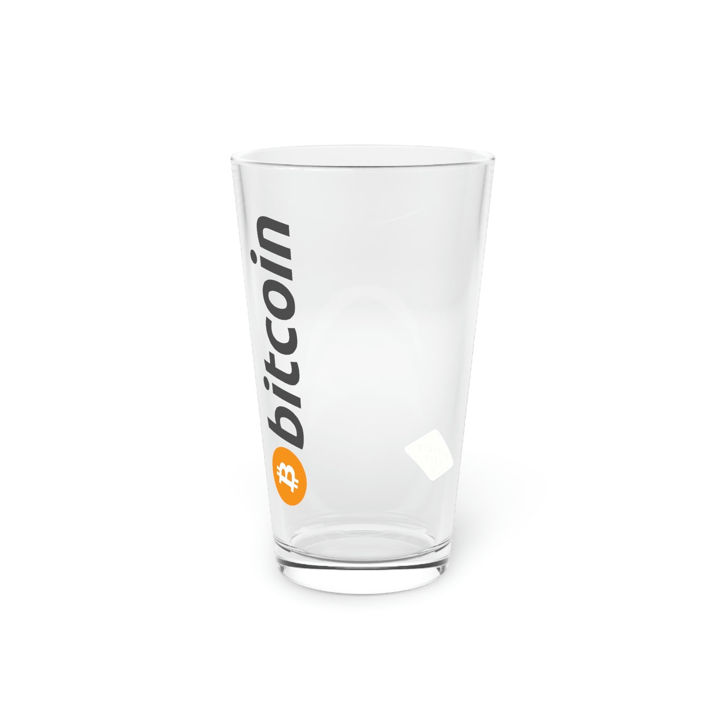 Bitcoin Pint Glass, BTC1