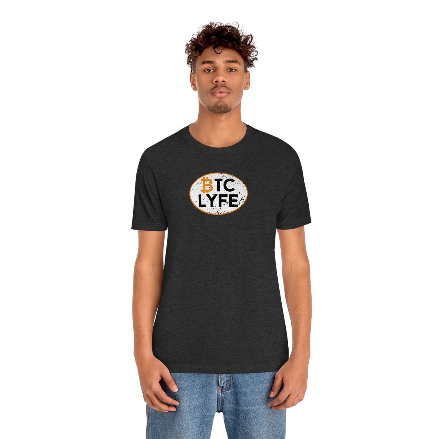 Bitcoin LYFE Oval T-Shirt