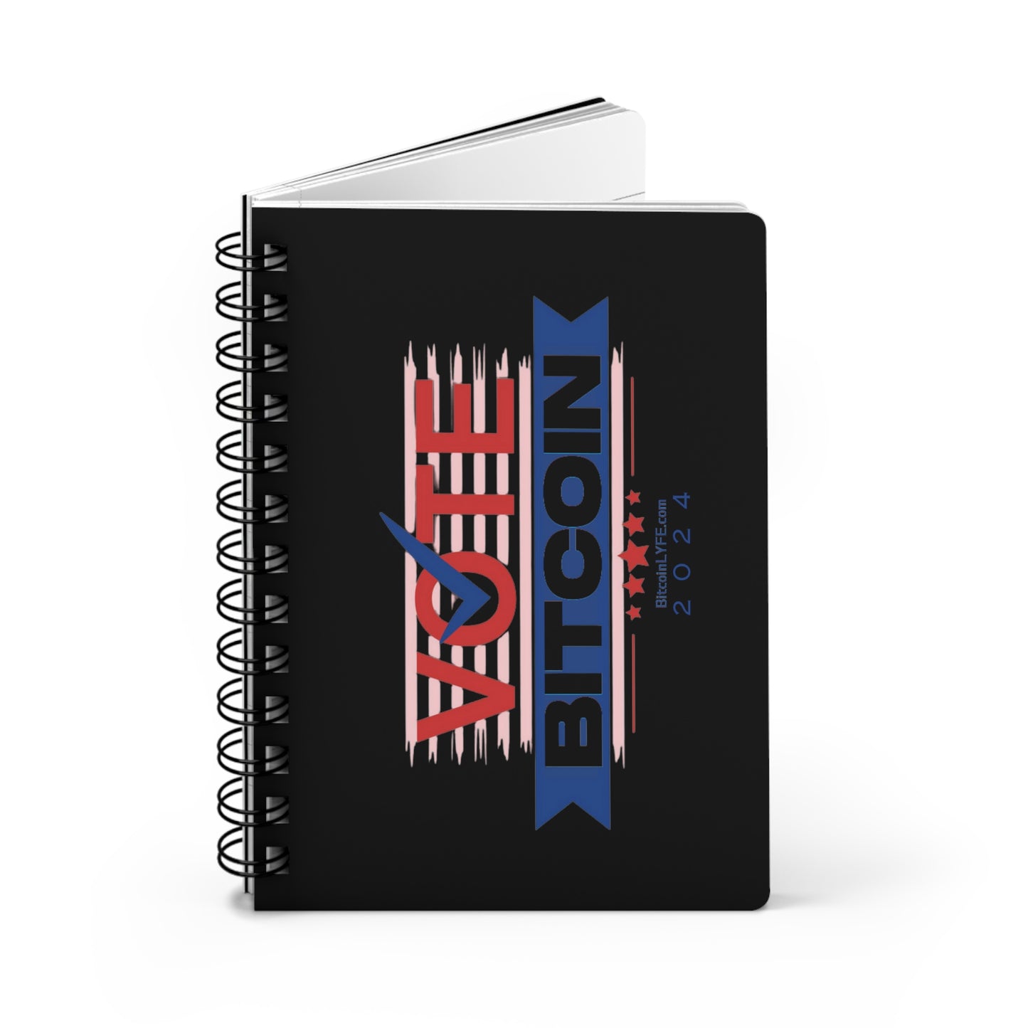 Vote Bitcoin Spiral Bound Journal