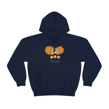 Bitcoin LYFE Orange Pill Hooded Sweatshirt