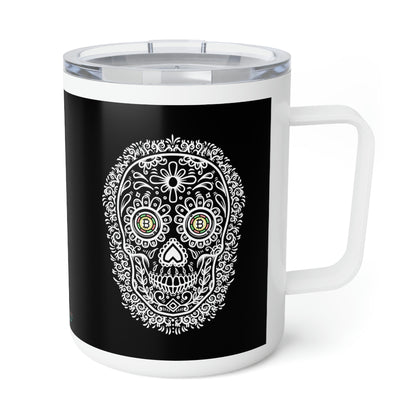 Día de los Muertos BTC 10oz Insulated Coffee Mug, Cuatro