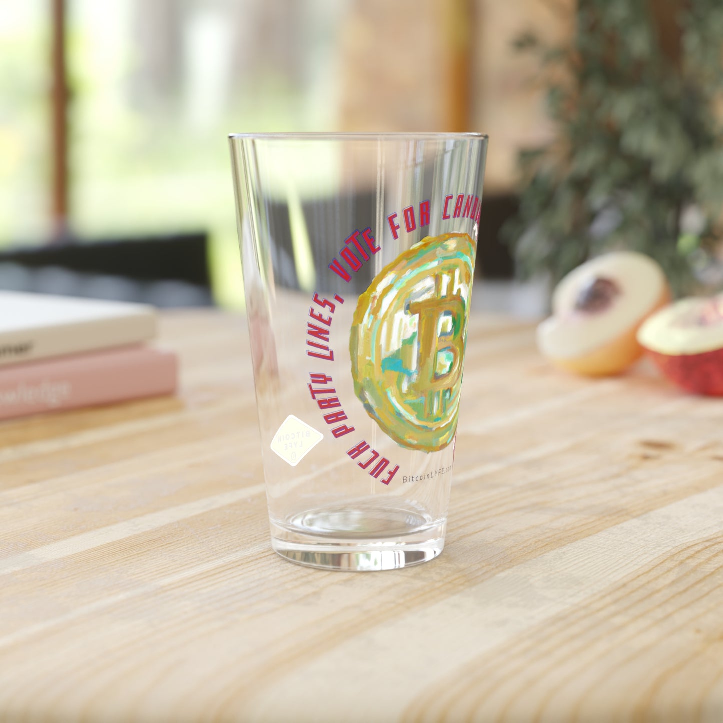 Vote - F*ck Party Lines Pint Glass