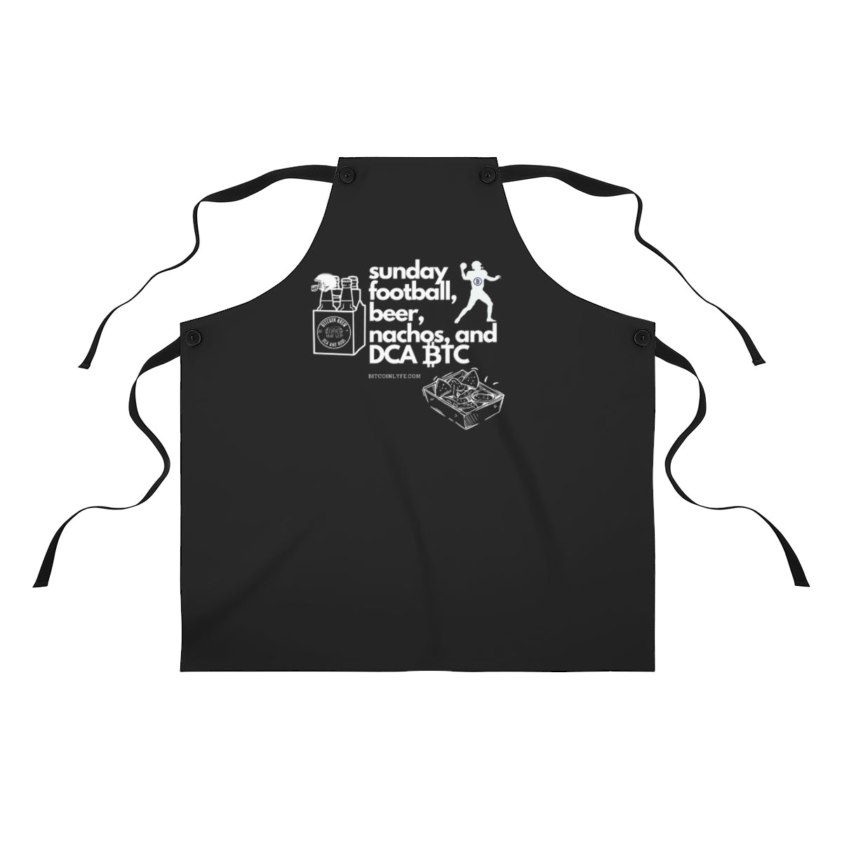 Nachos and DCA BTC Apron