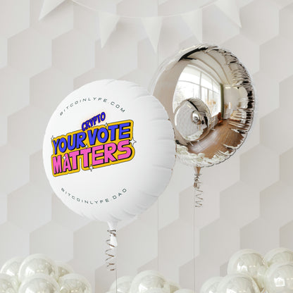 Your Crypto Vote Matters Mylar Helium Balloon, 22"