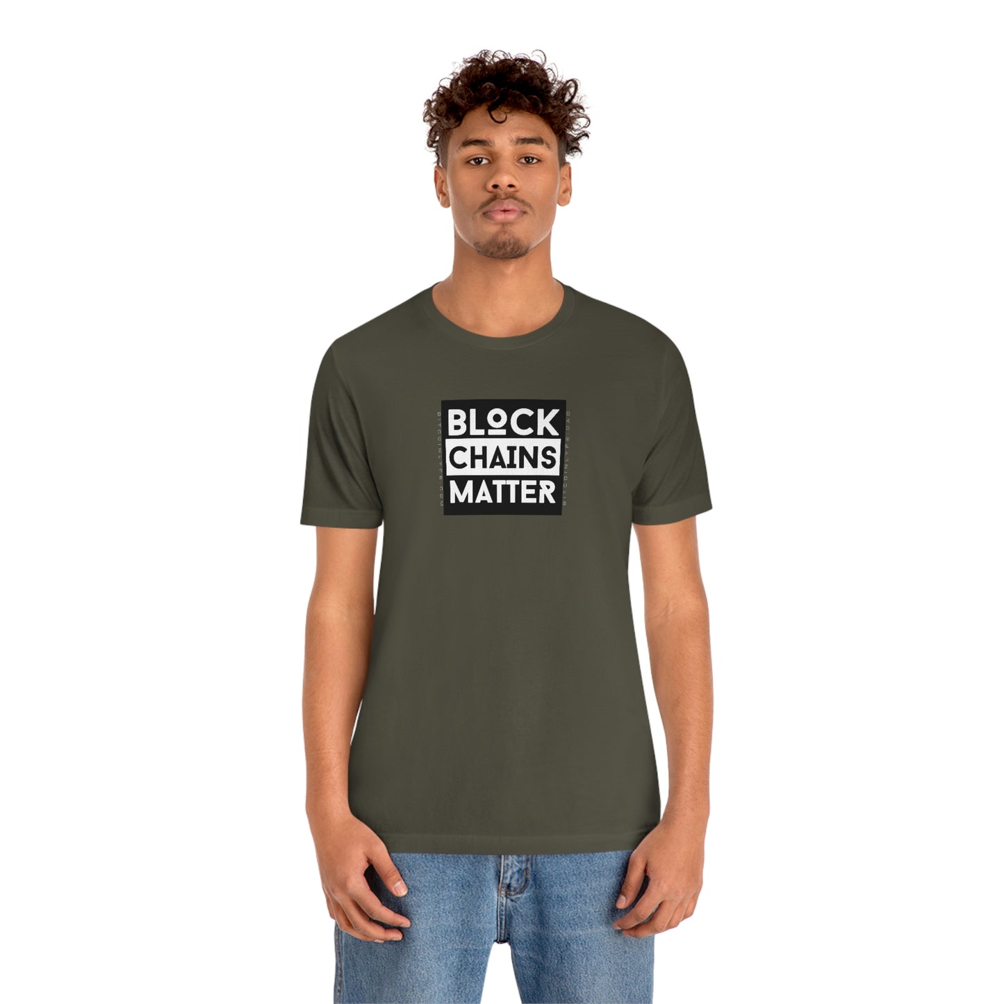 Bitcoin LYFE Block Chains Matter T-Shirt