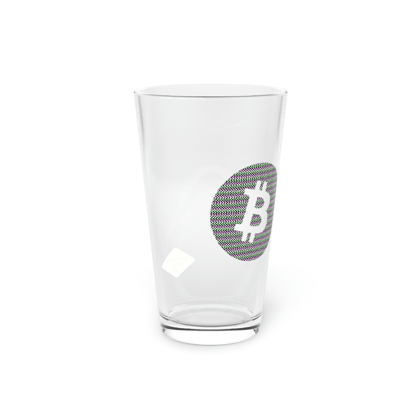 Bitcoin Pint Glass, BTC6